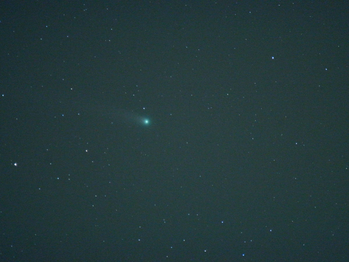 ほったらかし温泉付近で撮ったLovejoy彗星 C/2013 R1 RICOH GXR A12 Mount M, LENS OLYMPUS ZUIKO 180mm F2.8  